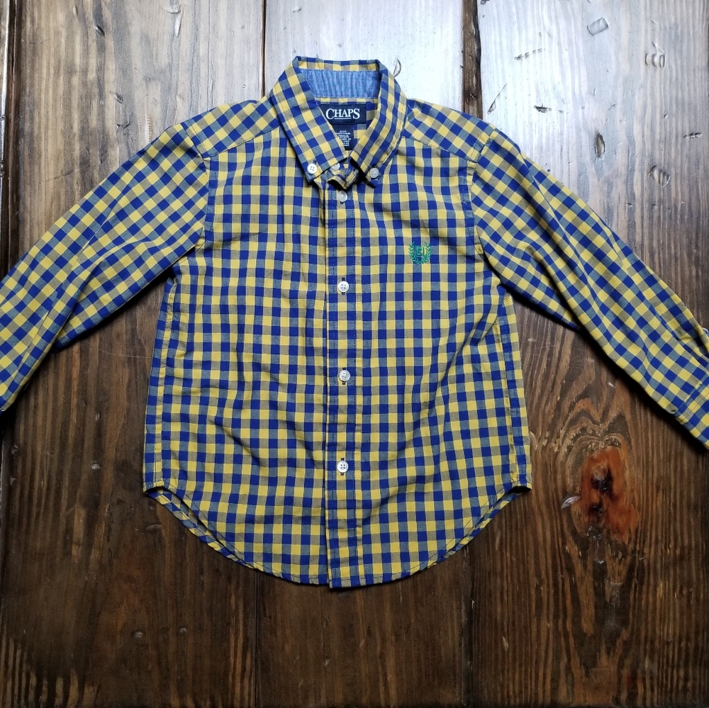 Chaps 3T Checked Button Down Shirt